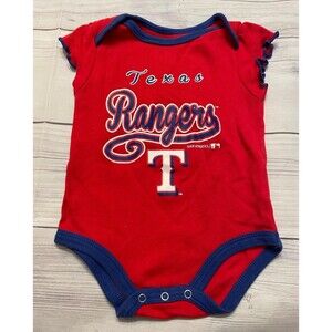 MLB Texas Rangers Baseball Baby Boy Baby Girl Onesie Clothes Outfit, Newborn